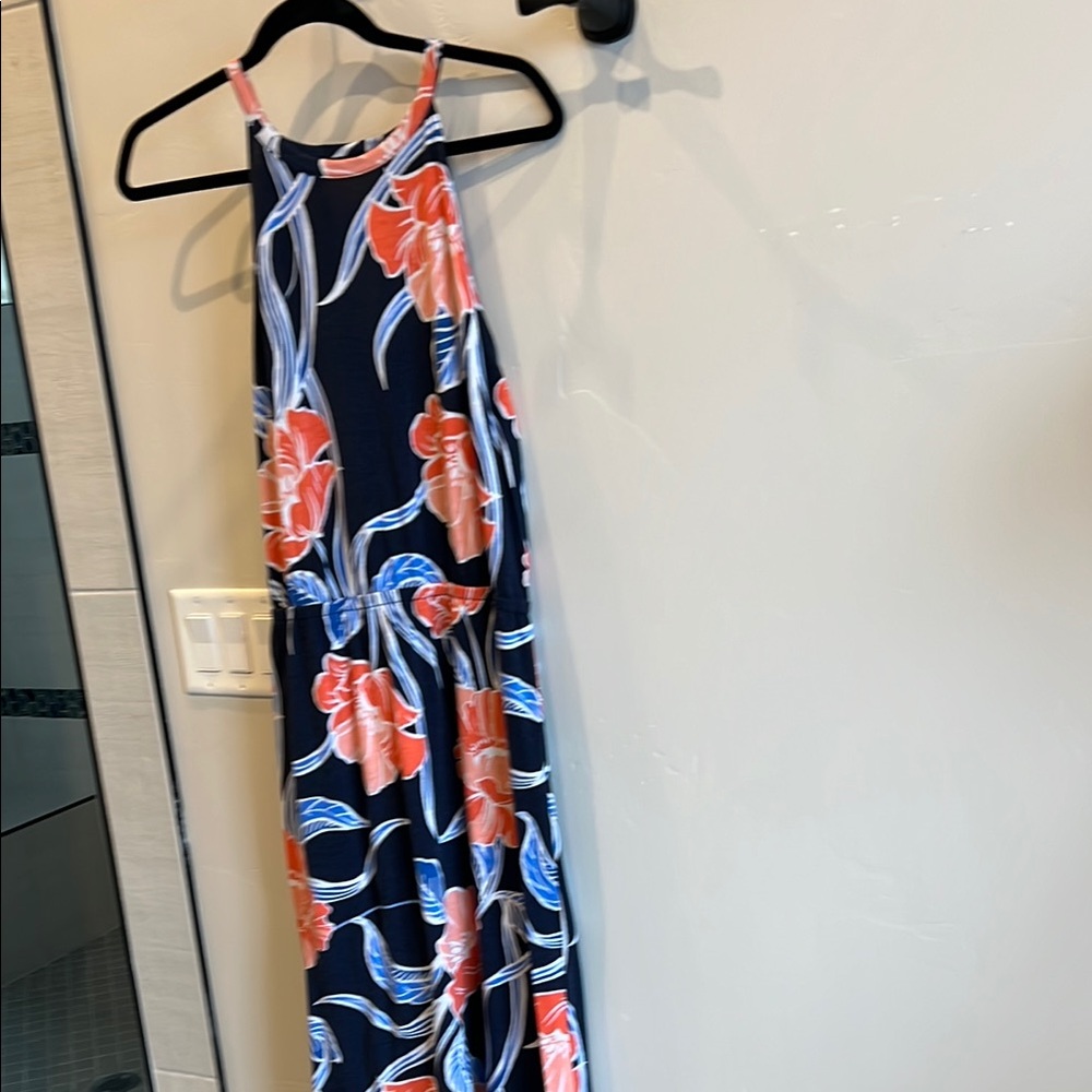 Chic Floral Halter Maxi Dress by Gap